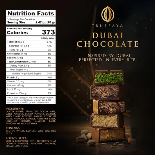 Dubai Chocolate Bar Pistachio Kataifi (Pistachio, Hazelnut, Almond)