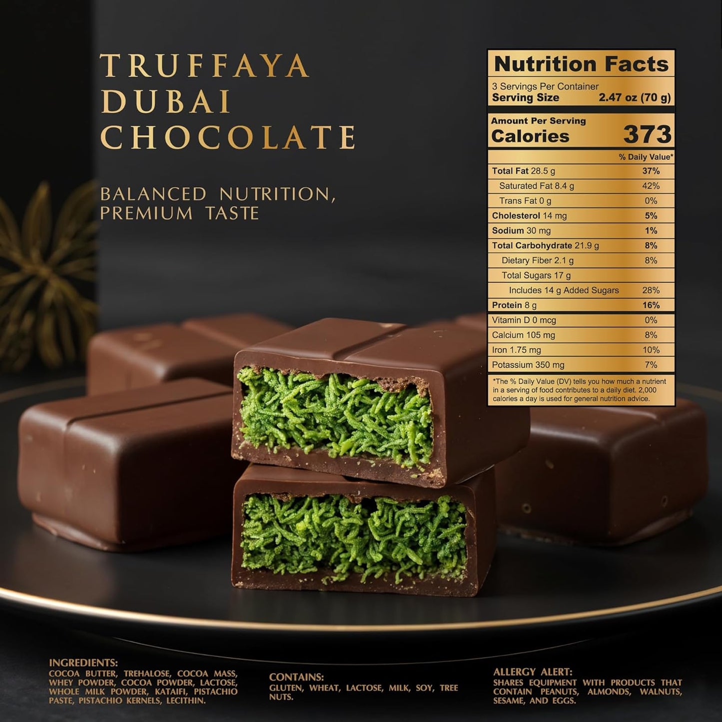 Dubai Pistachio Kataifi Chocolate Bar (Pistachio)