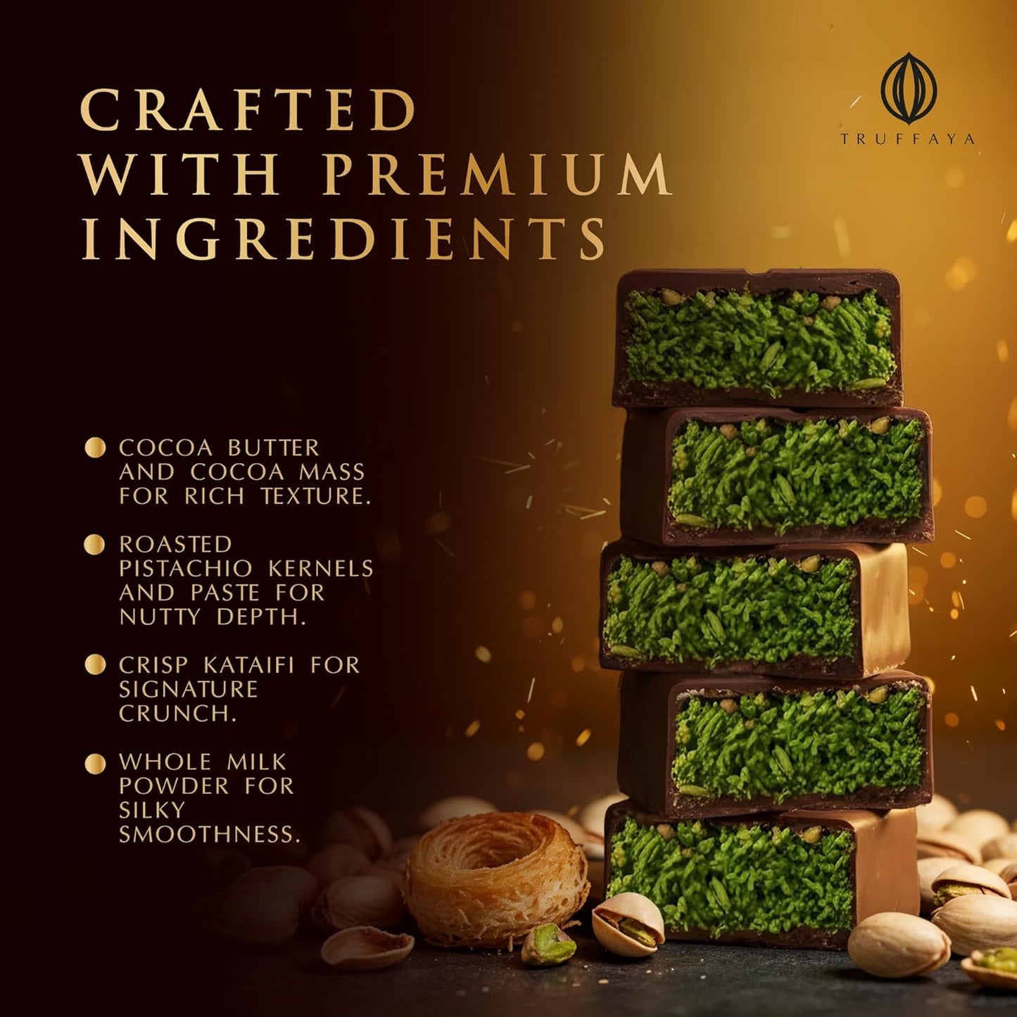 Dubai Pistachio Kataifi Chocolate Bar (Pistachio)